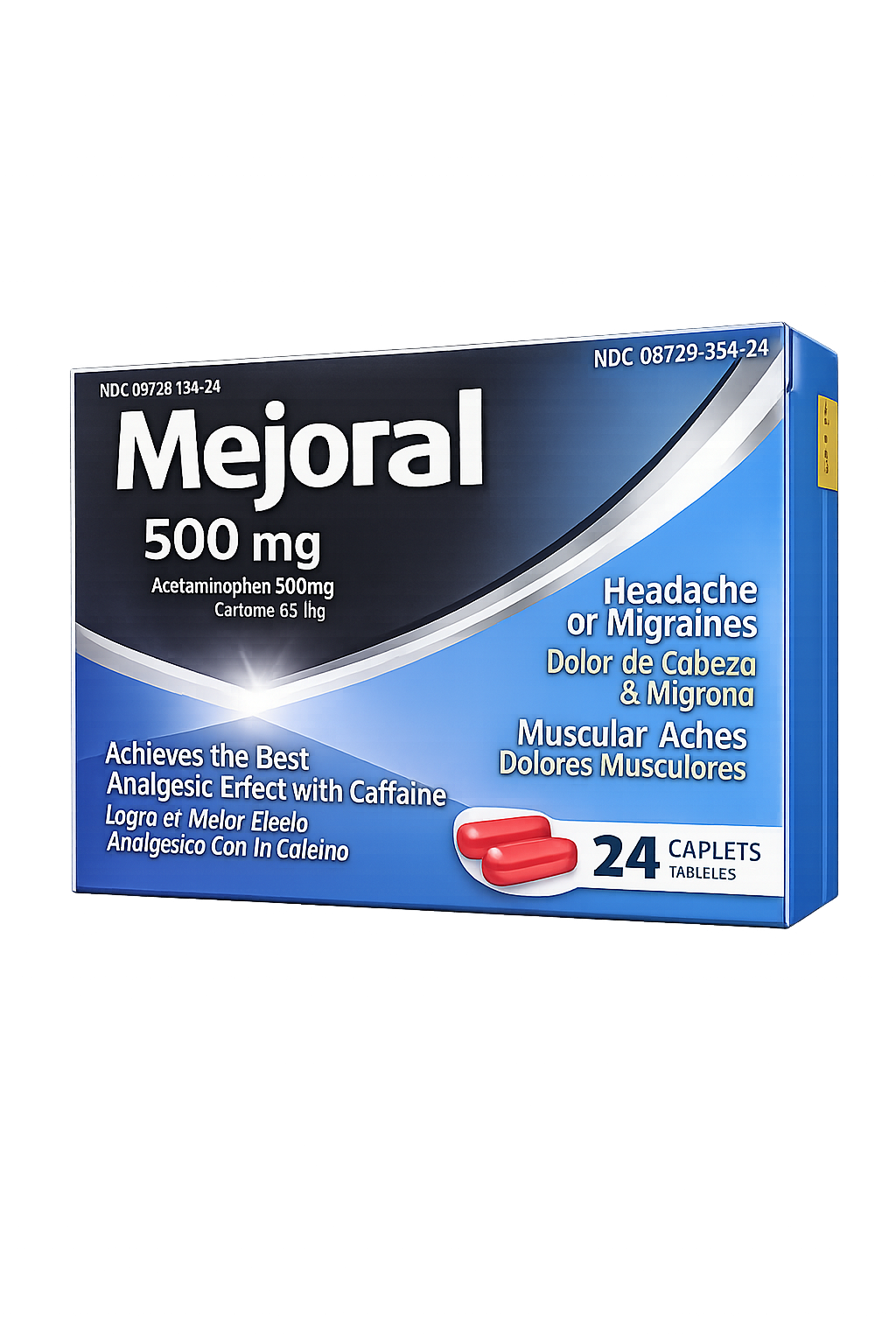 MEJORAL 500 mg X 24